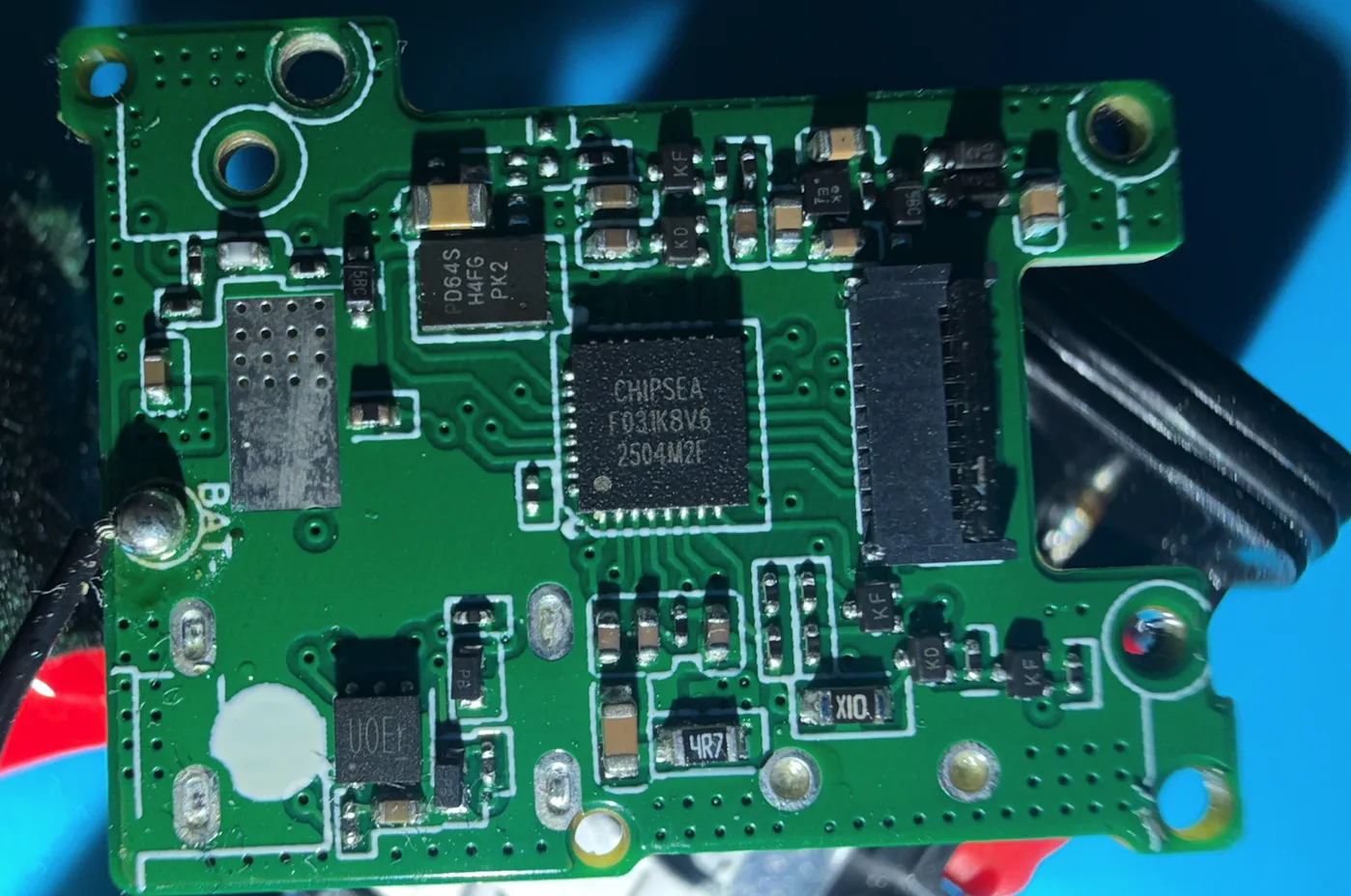The front of the board